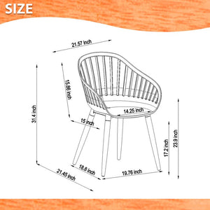 SC4CANNESWH-WHLOT Outdoor/Patio Furniture/Outdoor Chairs