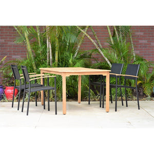 MALRECT-4VERA-LOTBK Outdoor/Patio Furniture/Patio Dining Sets