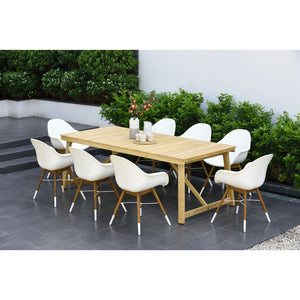 KLARION-8CHARMWTLOT Outdoor/Patio Furniture/Patio Dining Sets