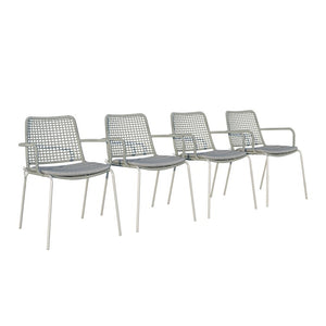 SCMALREC-6OBERONGR-GR-OUT Outdoor/Patio Furniture/Patio Dining Sets