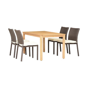ORLRECLOT-4LIBSIDEBR Outdoor/Patio Furniture/Patio Dining Sets
