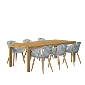 Amazonia Seven-Piece Rectangular Patio Dining Set