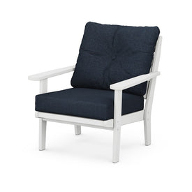 Lakeside Deep Seating Chair - White/Marine Indigo