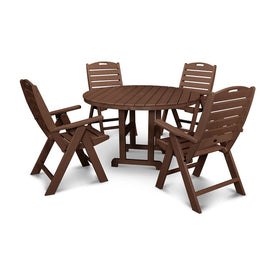 Nautical Five-Piece Dining Set - Mahogany