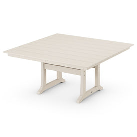 Farmhouse Trestle 59" Dining Table - Sand