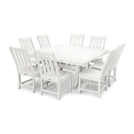 Vineyard Nine-Piece Dining Set - White