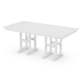 Farmhouse 37" x 72" Dining Table - White