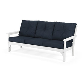 Vineyard Deep Seating Sofa - White/Marine Indigo