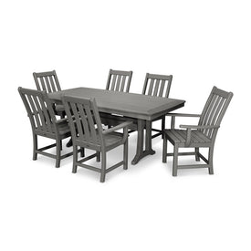 Vineyard Seven-Piece Dining Set - Slate Gray
