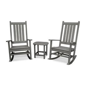Vineyard Three-Piece Rocking Set - Slate Gray