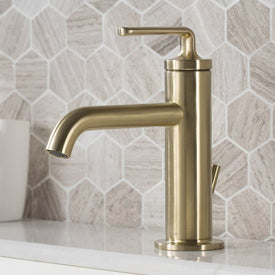 Ramus Single Handle Bathroom Sink Faucets with Lift Rod Drain 2-Pack