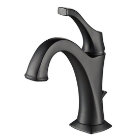 Arlo Single Handle Basin Bathroom Faucet with Lift Rod Drain and Deck Plate