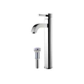 Ramus Single Handle Single Hole Vessel Bathroom Faucet with Pop-Up Drain