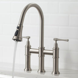 Allyn Bridge Kitchen Faucet with Pull Down Sprayer