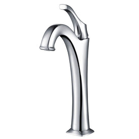 Arlo Chrome Single Handle Vessel Bathroom Faucets with Pop-Up Drain 2-Pack