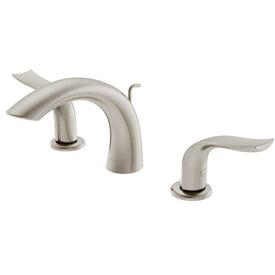 Kohra All-Brite Two Handle 8" Widespread Bathroom Faucet with Snap Lock Installation Technology and Lift Rod Drain