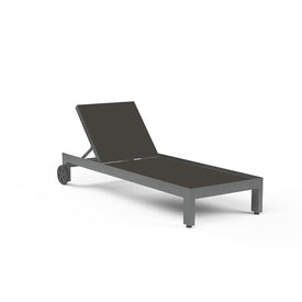 Redondo Adjustable Chaise with Sling - Textilene Cast Silver