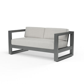 Redondo Loveseat with Cushions - Cast Silver