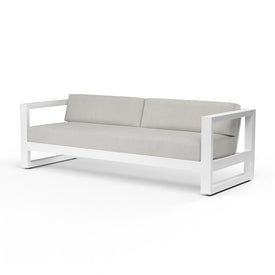 Newport Sofa with Cushions - Cast Silver