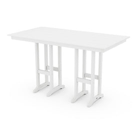 Lakeside Farmhouse 37" x 72" Bar Table - White