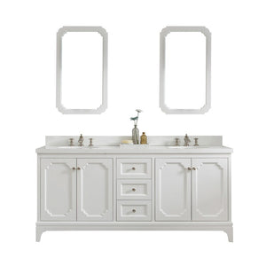 VQU072QCPW60 Bathroom/Vanities/Double Vanity Cabinets with Tops