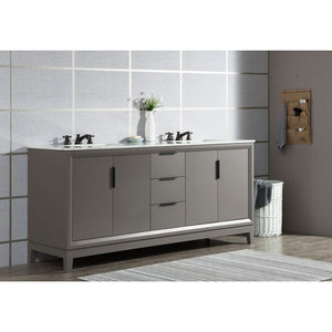 VEL072CWCG10 Bathroom/Vanities/Double Vanity Cabinets with Tops