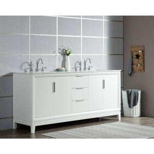 VEL072CWPW45 Bathroom/Vanities/Double Vanity Cabinets with Tops