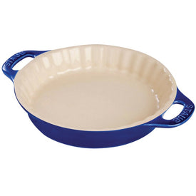 9" Ceramic Pie Dish - Dark Blue