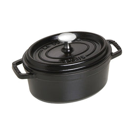 1-Quart Oval Cocotte - Black