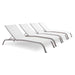 EEI-4007-WHI Outdoor/Patio Furniture/Outdoor Chaise Lounges