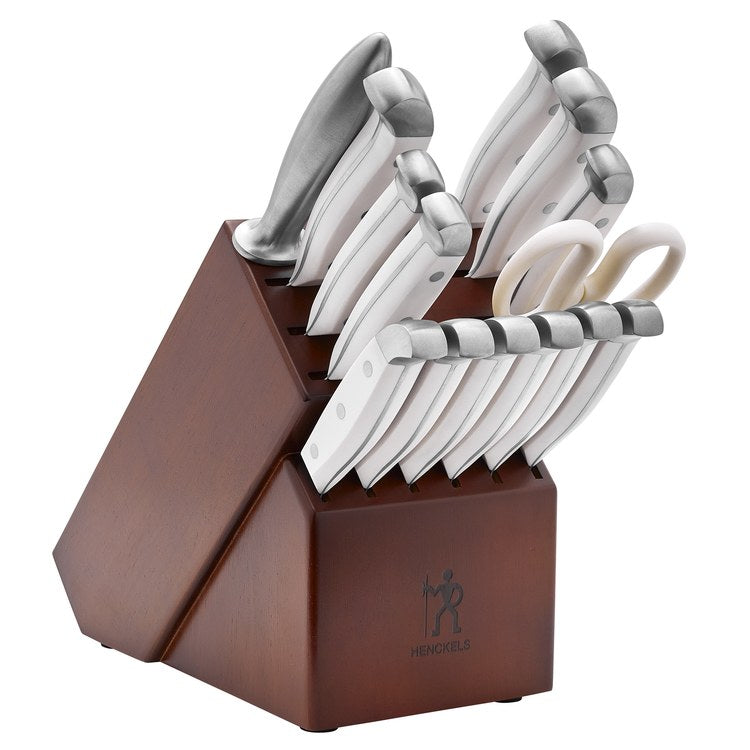 J.A.Henckels Statement Fifteen-Piece Knife Block Set - White