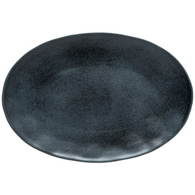 Livia 18" Oval Platter - Matte Black