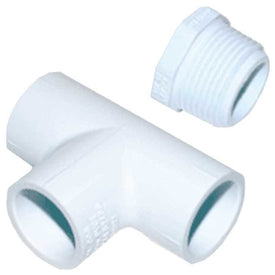 Cleanout Tee PVC 3/4" SocketxFemale