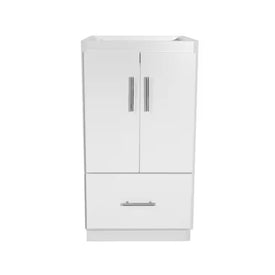 Simplicity Slab 18"W x 21"D x 34.5"H Single Bathroom Vanity Cabinet Only with No Side Drawers