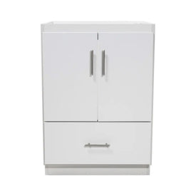 Simplicity Slab 24"W x 21"D x 34.5"H Single Bathroom Vanity Cabinet Only with No Side Drawers