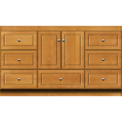 Product Image: Simplicity Ultraline 60"W x 21"D x 34.5"H Double Bathroom Vanity Cabinet Only with Side Drawers