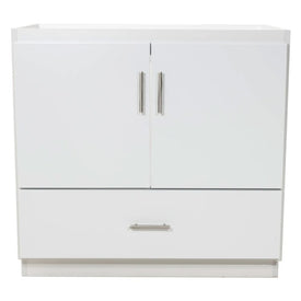 Simplicity Slab 36"W x 21"D x 34.5"H Single Bathroom Vanity Cabinet Only with No Side Drawers