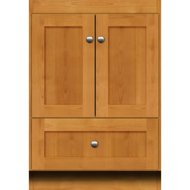 Simplicity Shaker 24"W x 21"D x 34.5"H Single Bathroom Vanity Cabinet Only with No Side Drawers