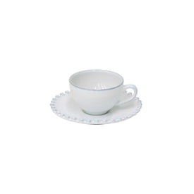 Pearl 3 Oz Coffee Cup and Saucer