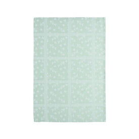 Flowers 100% Cotton Kitchen Towels Set of 2 - Aqua
