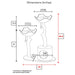 ANI-106-WHT Decor/Pet Accessories/Pet Beds