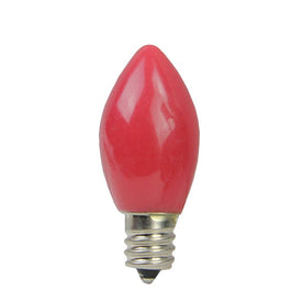 Replacement Opaque Red LED C7 Christmas Light Bulbs Pack of 4