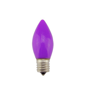 Replacement Opaque Purple C9 Christmas Light Bulbs Pack of 4