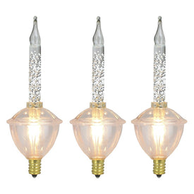 Replacement Clear C7 Retro Bubble Light Christmas Light Bulbs 3-Pack