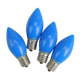 Replacement Opaque Blue C9 Christmas Light Bulbs Pack of 4