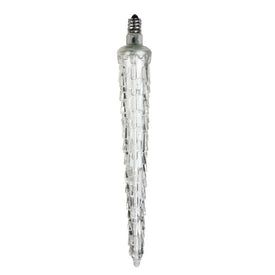 7" White LED C7 Commercial-Grade Icicle Christmas Light Bulb