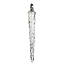 7" White Dripping LED Icicle Christmas Light Bulb