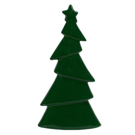 10.75" Dark Green Christmas Tree Tabletop Decoration