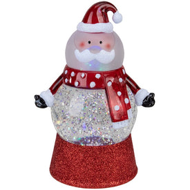 7.25" Santa Claus Swirling Glitter Water Globe LED Lighted Christmas Tabletop Decoration