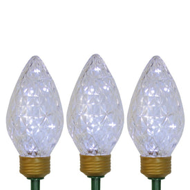 Christmas Pathway Marker Lawn Stakes with Clear LED Lights Set of 3